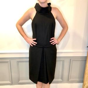 NWT Club Monaco Sleeveless T-neck BK wool dress